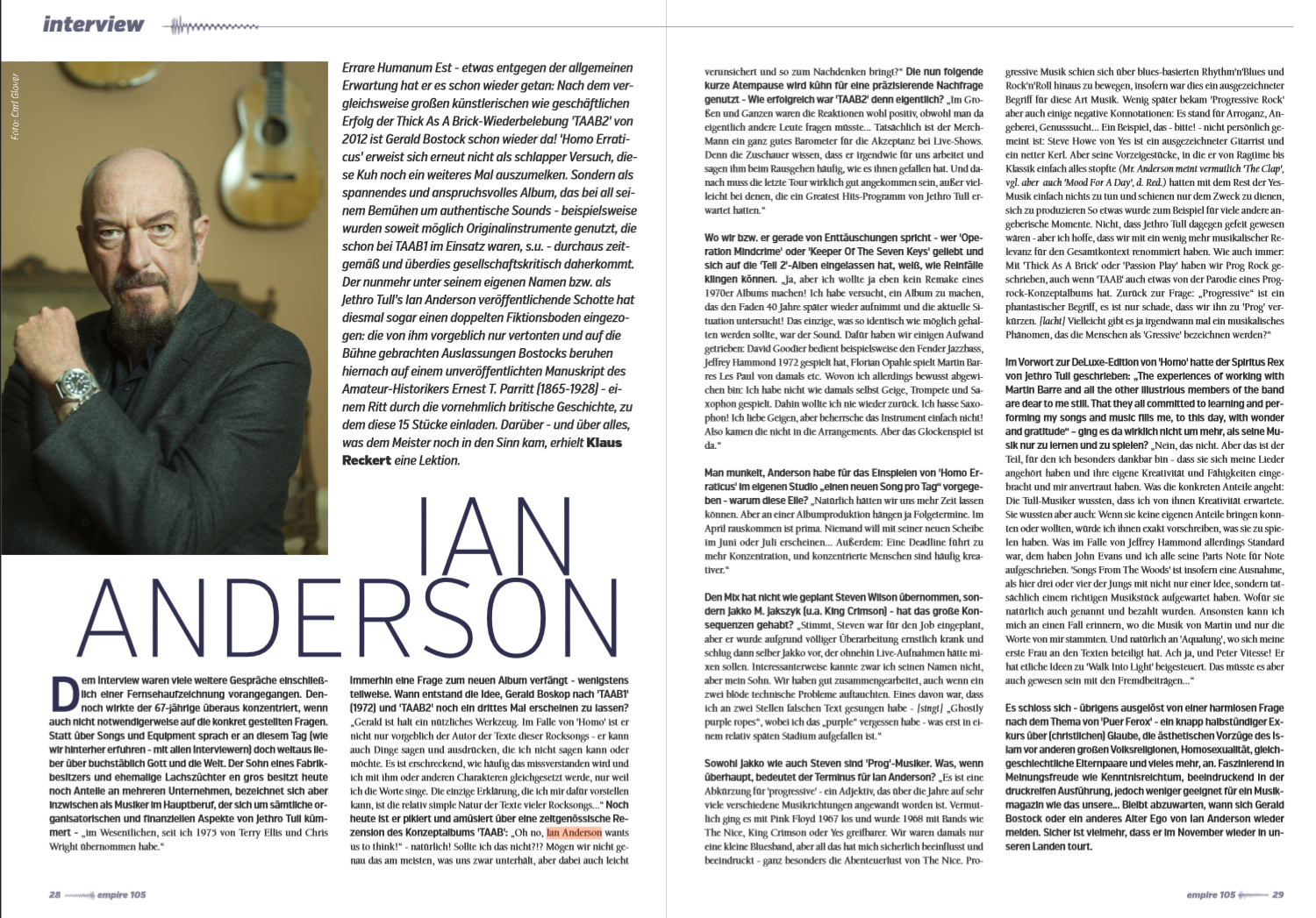 #Interview w/ Ian Anderson (Jethro Tull)